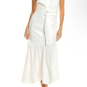 Sachin + Babi Naomi Elegant White Midi Dress
